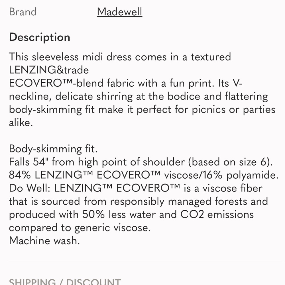 BNWT Madewell The Ariana Midi Slip Dress - Picture 3 of 6